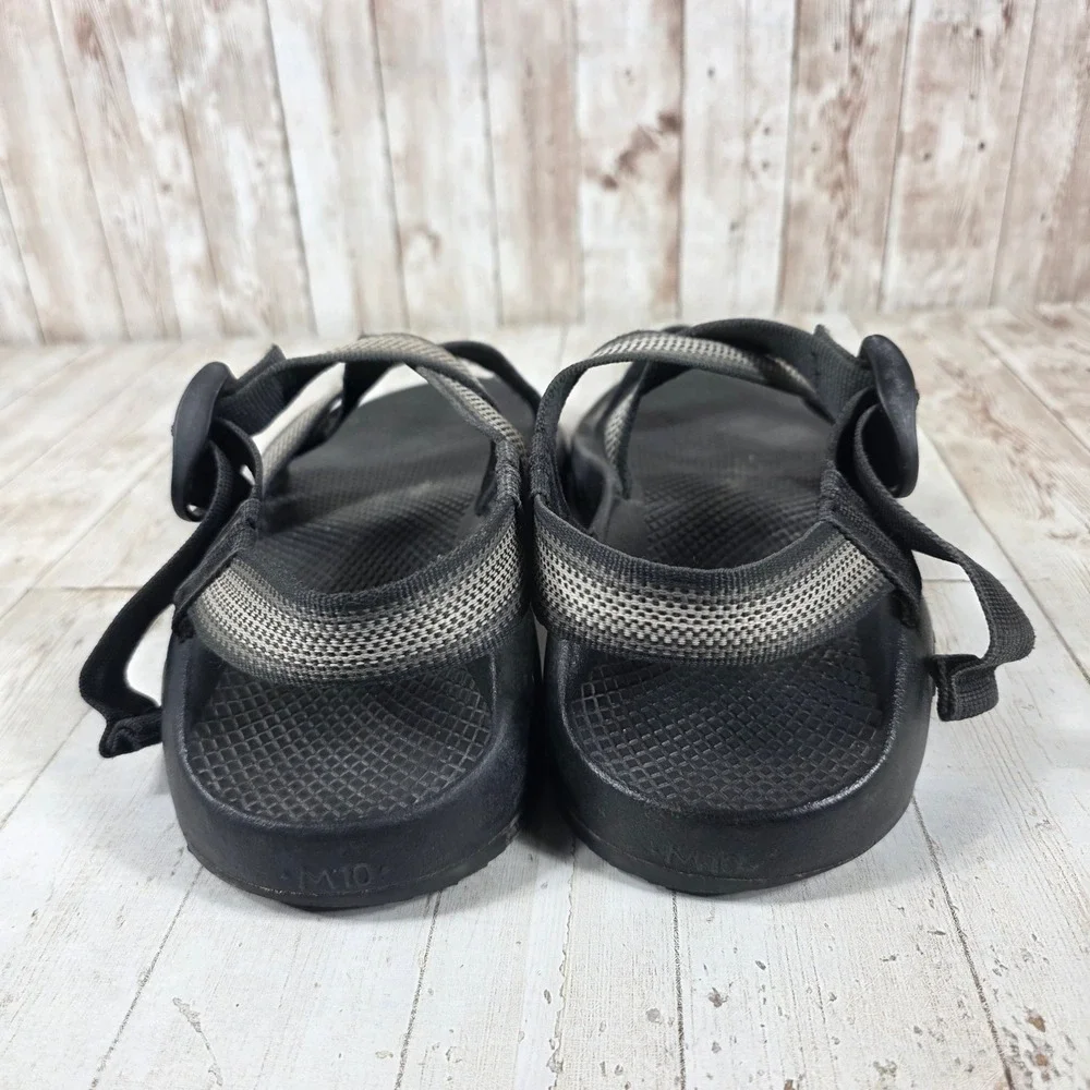 Chaco Z1 Classic Mens Sport Sandals Black Gray Adjustable Straps Size 10 M10